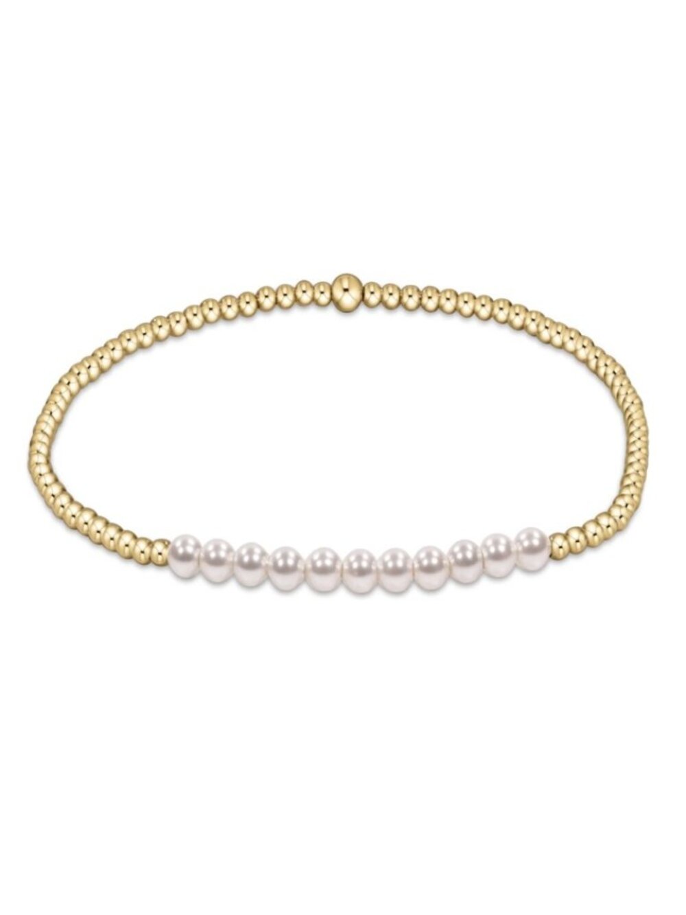 New NWT Enewton Gold Bliss Pearl 3mm 14kt Gold-filled Beads Stacked Bracelet